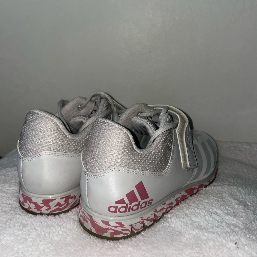 Size 8 Men Adidas Powerlift 3.1 Grey Weight Training Gym Shoes